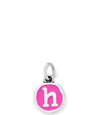 James Avery Enamel Dark Pink Initial Charm