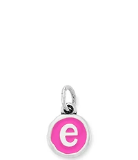 James Avery Enamel Dark Pink Initial Charm