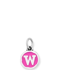 James Avery Enamel Dark Pink Initial Charm