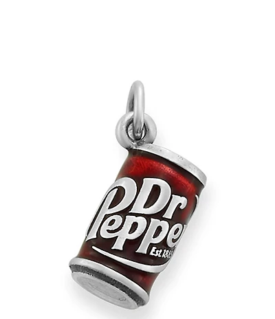 James Avery Enamel Dr. Pepper Novelty Charm