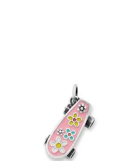 James Avery Enamel Floral Skateboard Charm