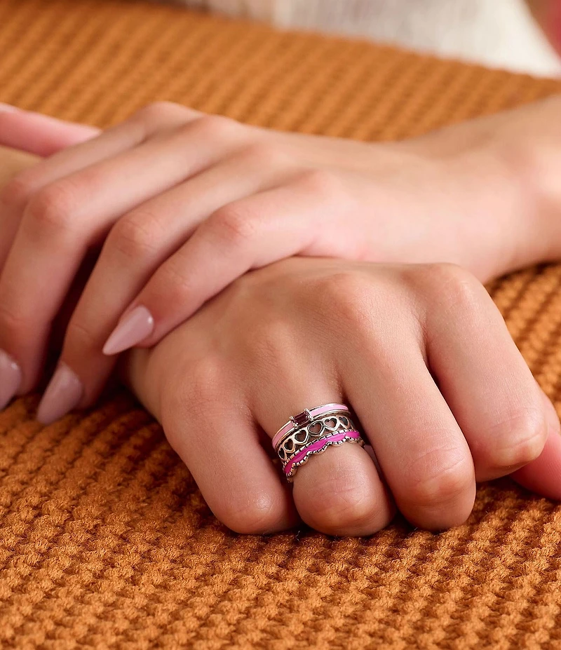 James Avery Enamel Gemstone Stacker Ring