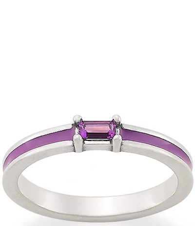 James Avery Enamel Gemstone Stacker Ring