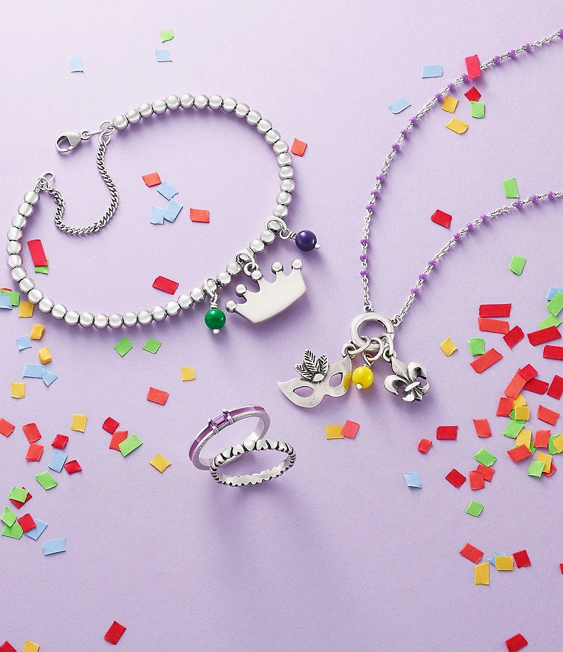 James Avery Enamel Gemstone Stacker Ring