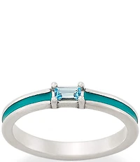 James Avery Enamel Gemstone Stacker Ring