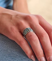 James Avery Enamel Gemstone Stacker Ring