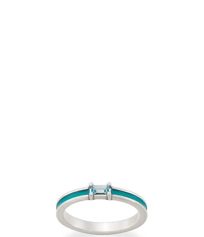 James Avery Enamel Gemstone Stacker Ring