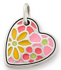 James Avery Enamel Groovy Heart Charm