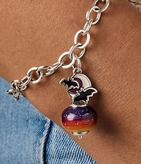 James Avery Enamel Halloween Night Art Glass Charm