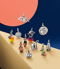 James Avery Enamel Halloween Night Art Glass Charm