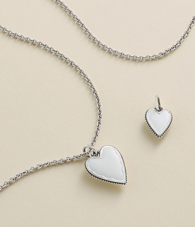 James Avery Enamel Large Heart Charm