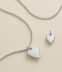 James Avery Enamel Large Heart Charm