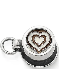 James Avery Enamel Latte Love Charm