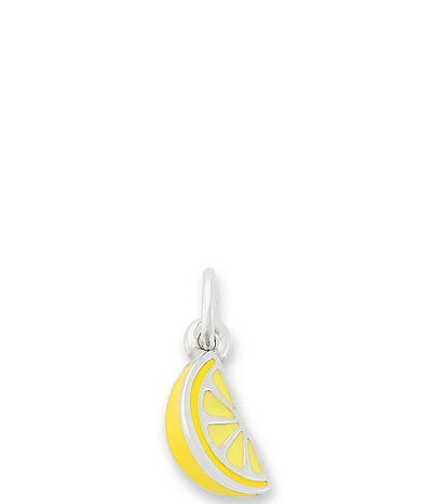 James Avery Enamel Lemon Yellow Citrus Slice Charm
