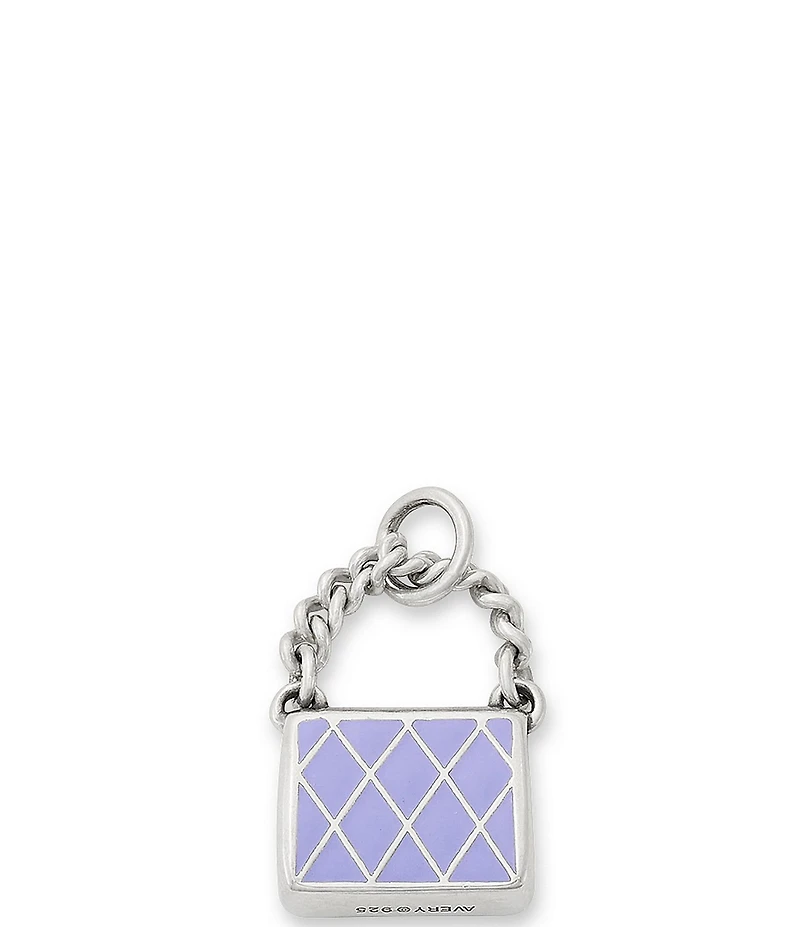 James Avery Enamel Light Purple Fashion Purse Charm