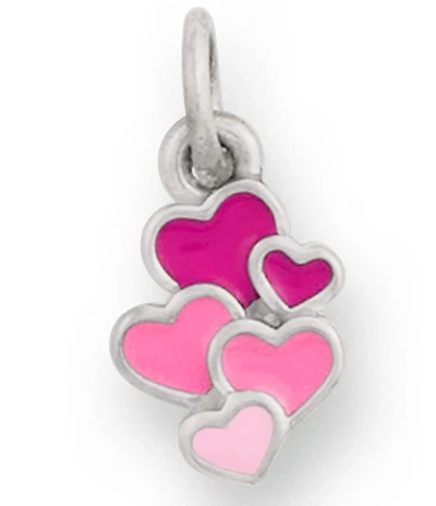 James Avery Enamel Lots Of Love Gathered Hearts Charm