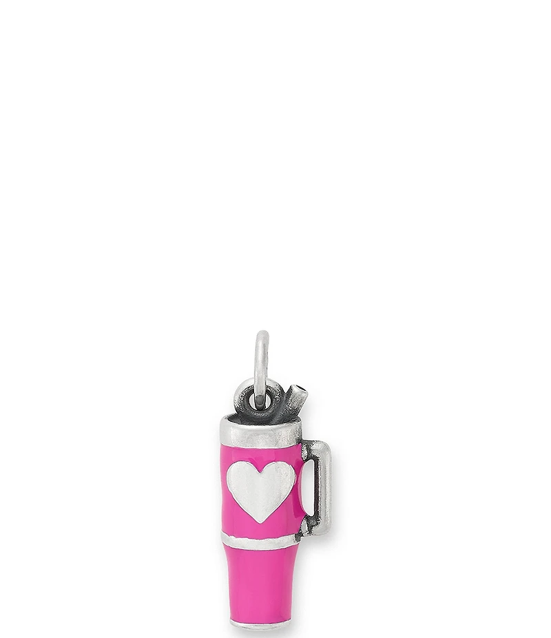 James Avery Enamel Love My Heart Cup Novelty Charm