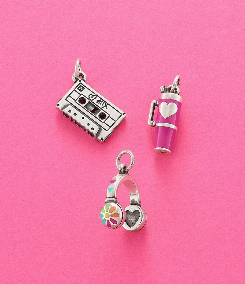 James Avery Enamel Love My Headphones Charm