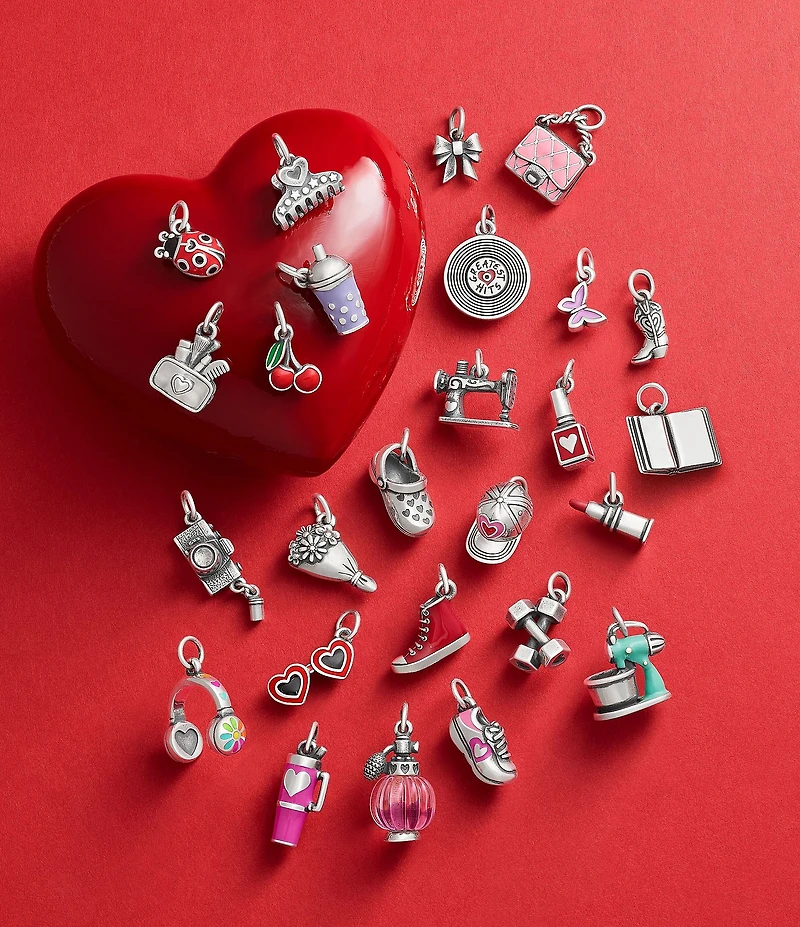 James Avery Enamel Love My Heart Sneakers Charm