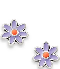 James Avery Enamel Mini Flower Stud Earrings