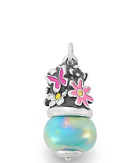 James Avery Enamel Mini Flowers Art Glass Bead Charm