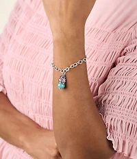 James Avery Enamel Mini Flowers Art Glass Bead Charm