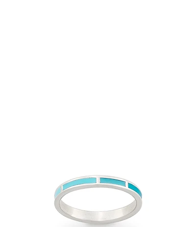 James Avery Enamel Mosaic Stacker Multi Color Band Ring
