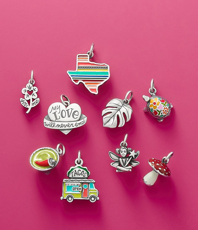 James Avery Enamel Mushroom Charm