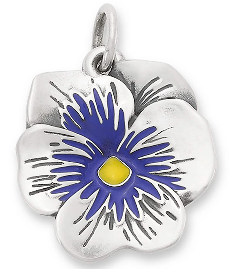 James Avery Enamel Pansy Charm