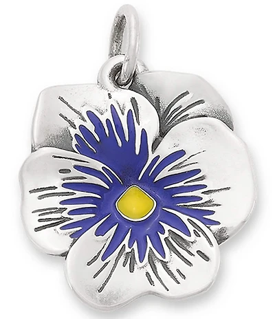 James Avery Enamel Pansy Charm