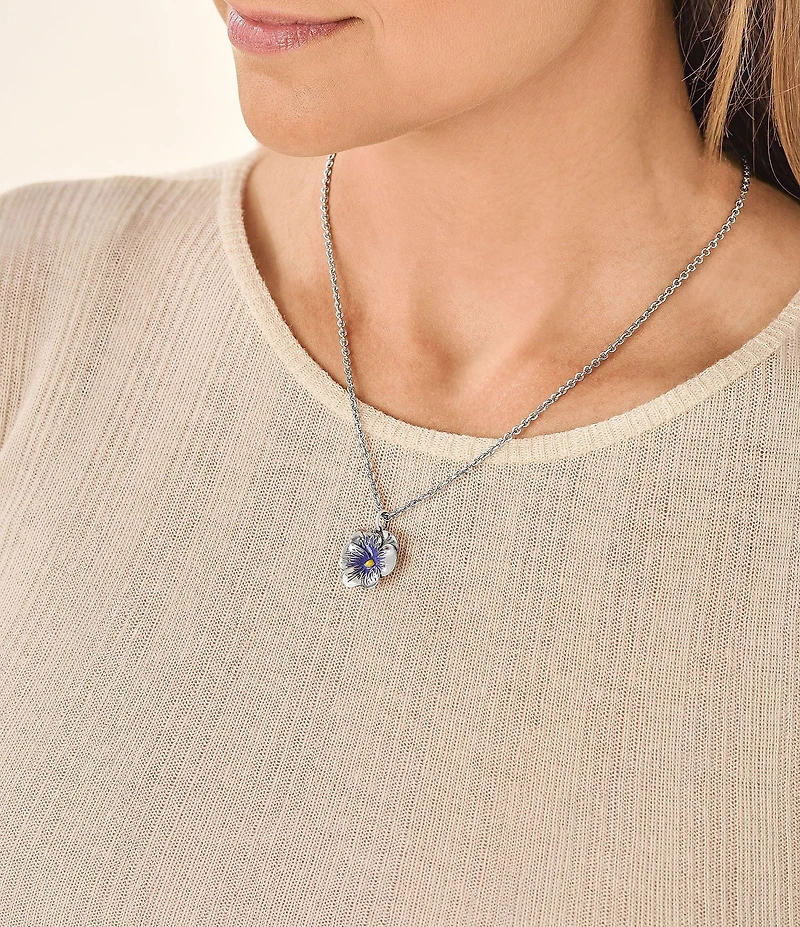 James Avery Enamel Pansy Charm