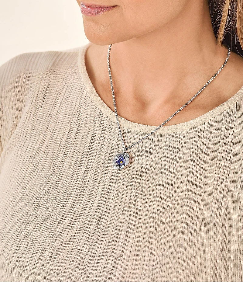 James Avery Enamel Pansy Charm