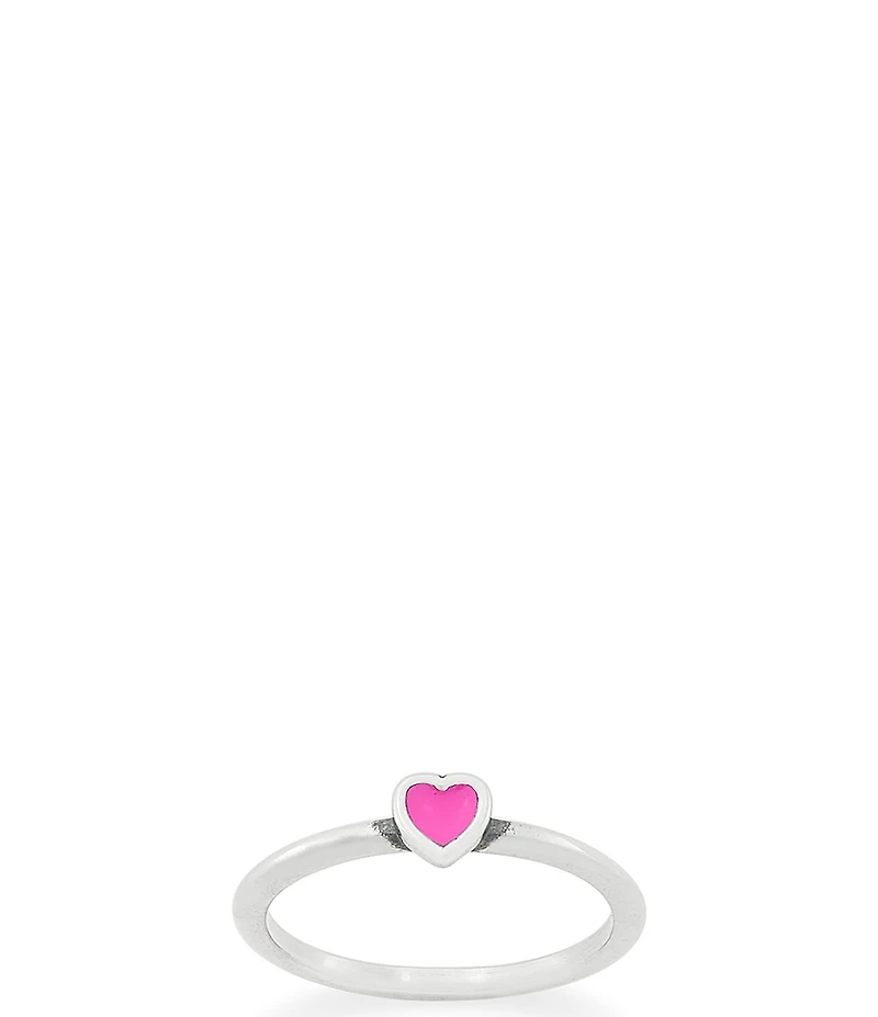 James Avery Enamel Petite Heart Ring
