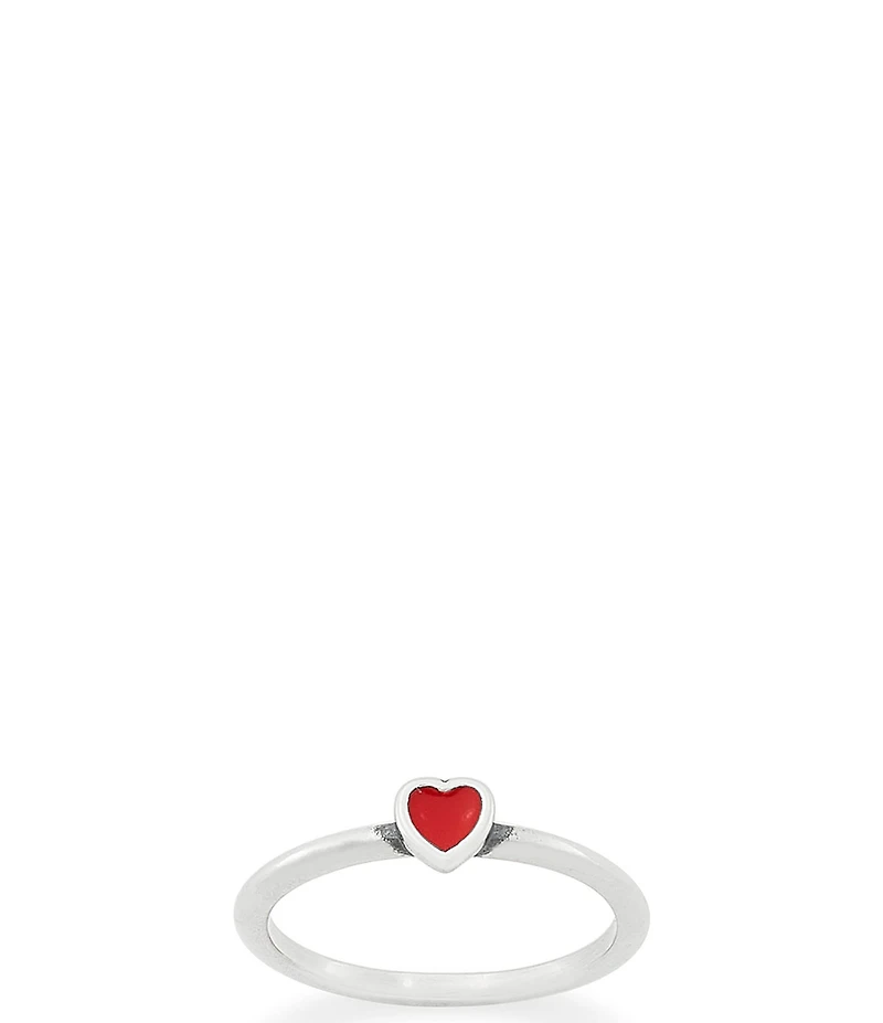 James Avery Enamel Petite Heart Ring