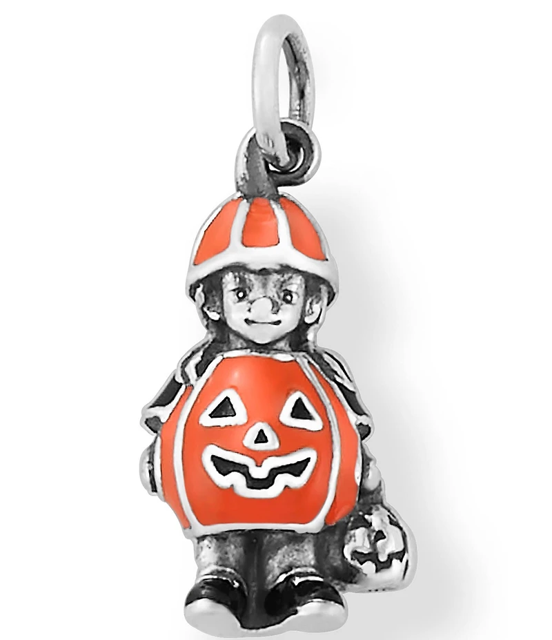 James Avery Enamel Pumpkin Costume Charm