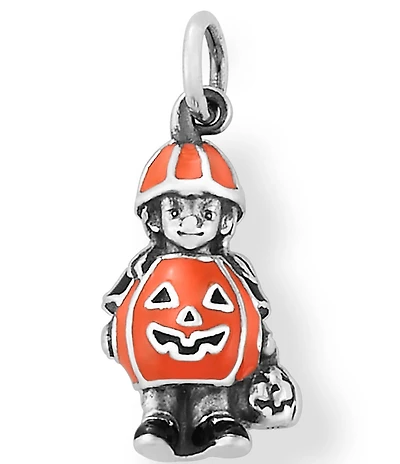 James Avery Enamel Pumpkin Costume Charm
