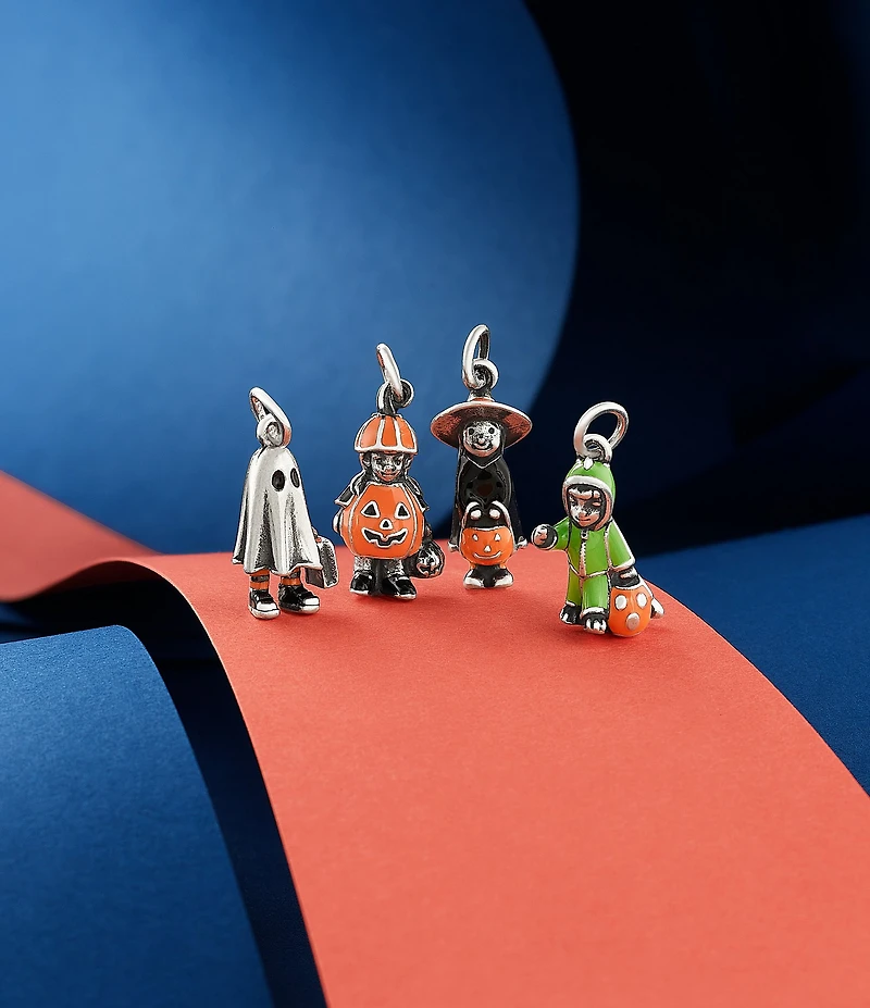 James Avery Enamel Pumpkin Costume Charm