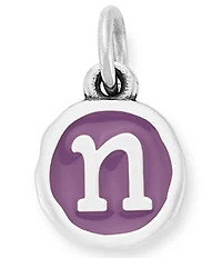 James Avery Enamel Purple Initial Charm