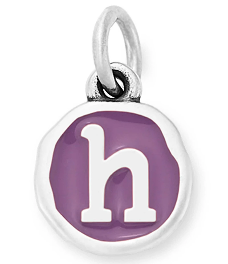 James Avery Enamel Purple Initial Charm