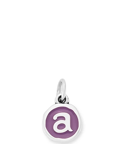 James Avery Enamel Purple Initial Charm
