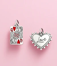 James Avery Enamel Queen of Hearts Charm