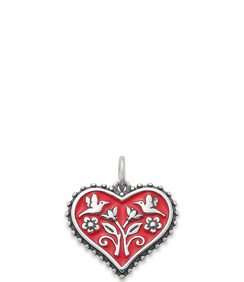 James Avery Enamel Red Hearts in Bloom Charm