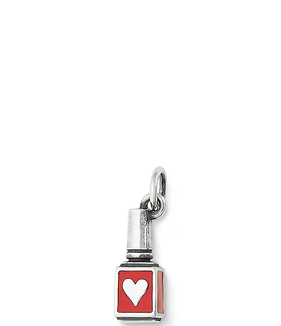 James Avery Enamel Red Nail Heart Polish Charm