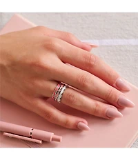 James Avery Enamel Scalloped Stacked Ring