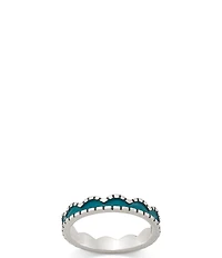 James Avery Enamel Scalloped Stacked Ring