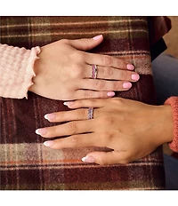 James Avery Enamel Scalloped Stacked Ring