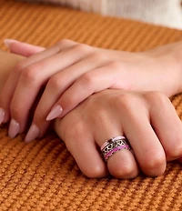 James Avery Enamel Scalloped Stacker Ring