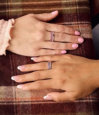 James Avery Enamel Scalloped Stacker Ring