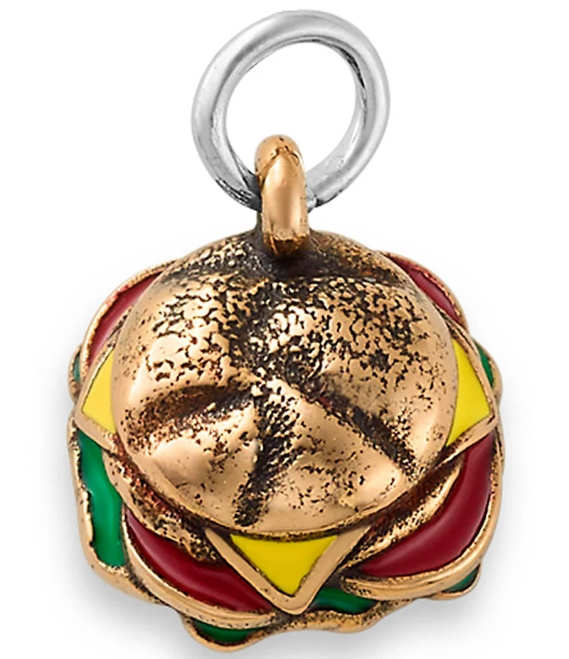 James Avery Enamel Sterling Silver Cheeseburger Novelty Charm