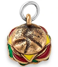 James Avery Enamel Sterling Silver Cheeseburger Novelty Charm